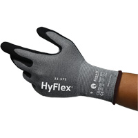 Gants anti-coupures HyFlex 11-571, Taille 5, Calibre 15, Rev&ecirc;tement Nitrile, Enveloppe en Nylon/PEHP/Spandex, ASTM ANSI niveau A4/EN 388 niveau D FMT Sales Ltd