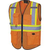 6960 Front Mesh Safety Vest, High Visibility Orange, Medium, Polyester FMT Sales Ltd