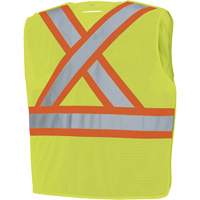 598P Veste de s&eacute;curit&eacute; &agrave; maille d&eacute;tachable, Jaune lime haute visibilit&eacute;, Moyen/Petit, Polyester FMT Sales Ltd