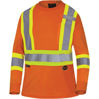 6968 T-shirt de s&eacute;curit&eacute; en il-de-perdrix pour femme, Polyester, T-petit, Orange haute visibilit&eacute; FMT Sales Ltd