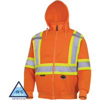6924 Chandail &agrave; capuche, Petit, Orange haute visibilit&eacute; FMT Sales Ltd