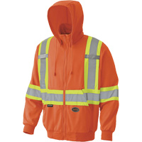 6940 Chandail capuche &agrave; fermeture &eacute;clair, Petit, Orange haute visibilit&eacute; FMT Sales Ltd