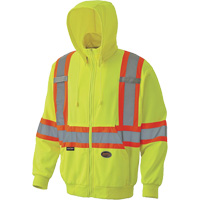 6941 Chandail capuche &agrave; fermeture &eacute;clair, T-petit, Jaune haute visibilit&eacute; FMT Sales Ltd