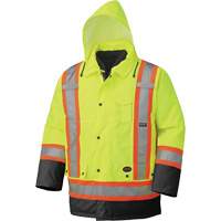 5021BB Waterproof 7-in-1 Parka, High Visibility Lime-Yellow, X-Small FMT Sales Ltd