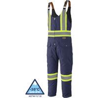5536 Quilted Duck Overalls, Cotton, Small, Navy Blue FMT Sales Ltd