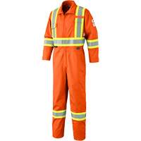 7702T FR-Tech&reg; Arc-Rated Coverall, Size 40 (Tall), High Visibility Orange, 10 cal/cm² FMT Sales Ltd