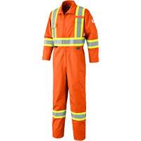 7705T FR-Tech&reg; Flame-Resistant Coverall with Leg Zippers, Size 40 (Tall), High Visibility Orange, 9.7 cal/cm² FMT Sales Ltd