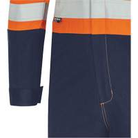 7702BB FR-Tech&reg; 2-Tone Safety Coverall, Size 36, Navy Blue/Orange, 10 cal/cm² FMT Sales Ltd