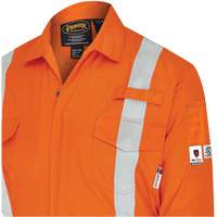 7702BB FR-Tech&reg; 2-Tone Safety Coverall, Size 36, Navy Blue/Orange, 10 cal/cm² FMT Sales Ltd