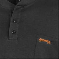 332 Chandail Henley en tricot interlock ignifuge, Petit, Noir FMT Sales Ltd