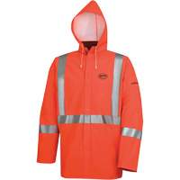 576J Veste de pluie ignifuge haute visibilit&eacute;, Petit, Orange haute visibilit&eacute; FMT Sales Ltd