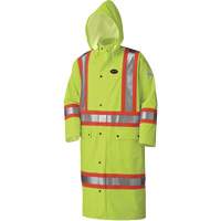 5897 Manteau long imperm&eacute;able et ignifuge, Grand, Jaune lime haute visibilit&eacute; FMT Sales Ltd