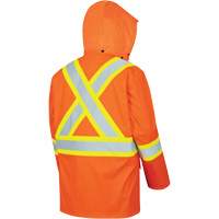 5892PKT Veste de s&eacute;curit&eacute; imperm&eacute;able &agrave; haute visibilit&eacute; ignifuge, T-petit, Orange haute visibilit&eacute; FMT Sales Ltd