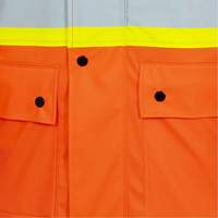 5892PKT Veste de s&eacute;curit&eacute; imperm&eacute;able &agrave; haute visibilit&eacute; ignifuge, T-petit, Orange haute visibilit&eacute; FMT Sales Ltd