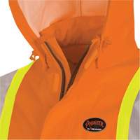5880 Manteau de pluie ignifuge et protection contre les &eacute;clats d'arc &eacute;lectrique, T-petit, Orange haute visibilit&eacute;, 10 cal/cm² FMT Sales Ltd