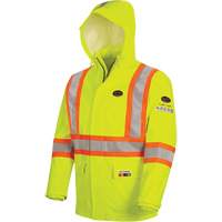 5881 Manteau de pluie ignifuge et protection contre les &eacute;clats d'arc &eacute;lectrique, T-petit, Jaune haute visibilit&eacute;, 10 cal/cm² FMT Sales Ltd