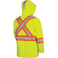 5881 Manteau de pluie ignifuge et protection contre les &eacute;clats d'arc &eacute;lectrique, T-petit, Jaune haute visibilit&eacute;, 10 cal/cm² FMT Sales Ltd