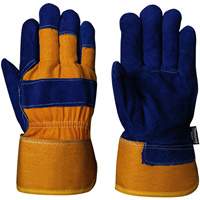 630 Blue Insulated Fitter's Gloves, One Size, Split Cowhide Palm, Boa Inner Lining FMT Sales Ltd