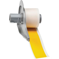 All-Weather Permanent Adhesive Label Tape, Vinyl, Yellow, 1" Width FMT Sales Ltd