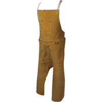 Caiman&reg; Boarhide Apron, Split-Leg Bib, 42" L, Brown FMT Sales Ltd
