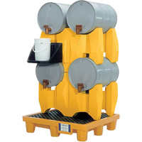Ultra-Drum Rack 4-Drum Containment System without Drain, 53" L x 53" W x 77.8" H, 3000 US gal. Capacity FMT Sales Ltd