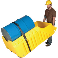 Drum Dolly, 26.5" L x 26.5" W x 5" H, 800 US gal. Spill Cap. FMT Sales Ltd