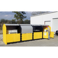 P16 Plus Ultra-Hard Top Spill Pallets&reg; without Drain, 250" L x 79" W x 62" H, 9000 lbs. Load Capacity FMT Sales Ltd