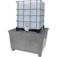 Steel Ultra-IBC Spill Pallet&reg;, 370 US gal. Spill Capacity, 57.6" x 34.7" x 56.9" FMT Sales Ltd