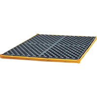 4-Drum Flexible Ultra-Spill Deck&reg;, 22 US gal. Spill Capacity, 48" x 48" x 2.5" FMT Sales Ltd