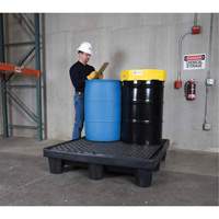4-Drum Economy Ultra-Spill Pallet&reg;, 66 US gal. Spill Capacity, 53" x 53" x 11.8" FMT Sales Ltd