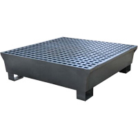 4-Drum Steel Ultra-Spill Pallet&reg;, 68 US gal. Spill Capacity, 49.1" x 47.1" x 10.9" FMT Sales Ltd