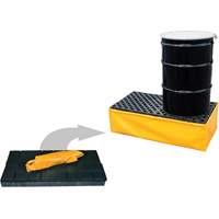Ultra-Spill Pallet flexible, 2 barils, Capacit&eacute; de d&eacute;versement 66 gal. US, 48" x 24" x 14" FMT Sales Ltd