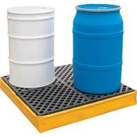 Ultra-Spill Pallet flexible, 4 barils, Capacit&eacute; de d&eacute;versement 66 gal. US, 48" x 48" x 7" FMT Sales Ltd