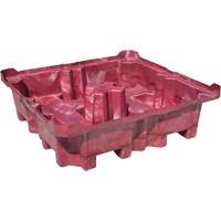Palette de d&eacute;versement Ultra-Spill King, 4 barils, Capacit&eacute; de d&eacute;versement 85 gal. US, 51" x 51" x 17,5" FMT Sales Ltd