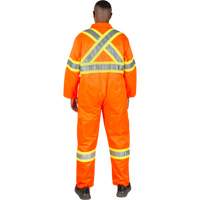 Unlined Safety Coveralls, Small, High Visibility Orange FMT Sales Ltd