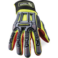 Rig Lizard&reg; 2028X Cut-Resistant Gloves, 6/X-Small, Synthetic/HPPE Palm, Elastic/Hook & Loop Cuff FMT Sales Ltd
