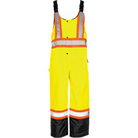TO1 Winter Traffic Overalls, Polyester, Small, Black/High Visibility Lime-Yellow FMT Sales Ltd
