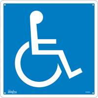 Handicap CSA Standard Safety Sign, 12" x 12", Aluminum, Pictogram FMT Sales Ltd
