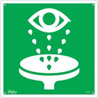 Eye Wash CSA Standard Safety Sign, 12" x 12", Aluminum, Pictogram FMT Sales Ltd