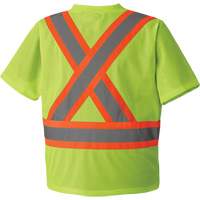 5993P T-shirt de s&eacute;curit&eacute; en maille, Polyester, Petit, Jaune lime haute visibilit&eacute; FMT Sales Ltd