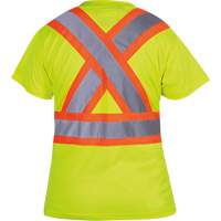 6949 T-shirt de s&eacute;curit&eacute; en il-de-perdrix pour femme, Polyester, T-petit, Jaune lime haute visibilit&eacute; FMT Sales Ltd