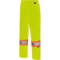 5629W Pantalon &agrave; bavette imperm&eacute;able pour femmes, Polyester/Polyur&eacute;thane, T-petit, Jaune lime haute visibilit&eacute; FMT Sales Ltd