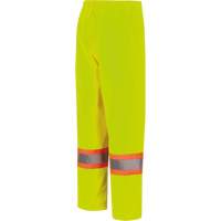 5629W Pantalon &agrave; bavette imperm&eacute;able pour femmes, Polyester/Polyur&eacute;thane, T-petit, Jaune lime haute visibilit&eacute; FMT Sales Ltd