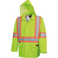 5628 Manteau de s&eacute;curit&eacute; imperm&eacute;able The Rock, Polyester/Polyur&eacute;thane, Jaune lime haute visibilit&eacute;, Petit FMT Sales Ltd