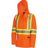 5626W Parka matelass&eacute; de s&eacute;curit&eacute; 300D The Rock, Polyester/Polyur&eacute;thane, Orange haute visibilit&eacute;, T-petit FMT Sales Ltd