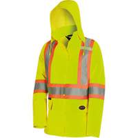 5628W Parka matelass&eacute; de s&eacute;curit&eacute; 300D The Rock, Polyester/Polyur&eacute;thane, Jaune lime haute visibilit&eacute;, T-petit FMT Sales Ltd