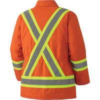 5537A Quilted Duck Safety Parka, High Visibility Orange, Small FMT Sales Ltd