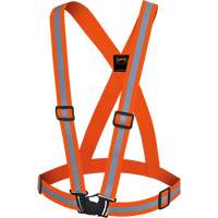 5496 Bretelles de s&eacute;curit&eacute; haute visibilit&eacute;, Orange haute visibilit&eacute;, Couleur r&eacute;fl&eacute;chissante Argent, Taille unique FMT Sales Ltd