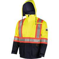 4485 Manteau de s&eacute;curit&eacute; Defender antistatique/ignifuge/anti-arc &eacute;lectrique en trilamin&eacute;, Petit, Noir/Jaune haute visibilit&eacute;, 11 cal/cm² FMT Sales Ltd