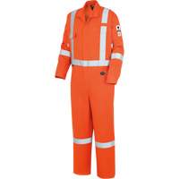 7708A "The Rock" FR-Tech&reg; High Visibility FR/Arc Rated Coveralls, Size 36, High Visibility Orange, 10 cal/cm² FMT Sales Ltd